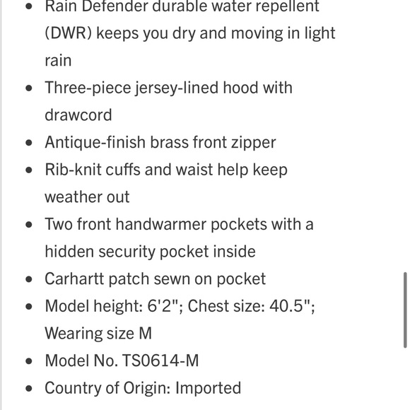 Mens Carhartt hoodie grey heavy weight size Large - Picture 6 of 7